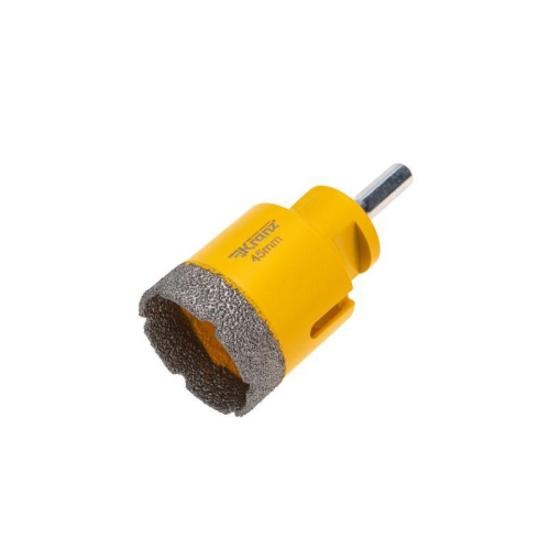 Коронка алмазная профессиональная по керамограниту и железобетону М14 вакуумное спекание 45мм для УШМ Kranz KR-92-1020