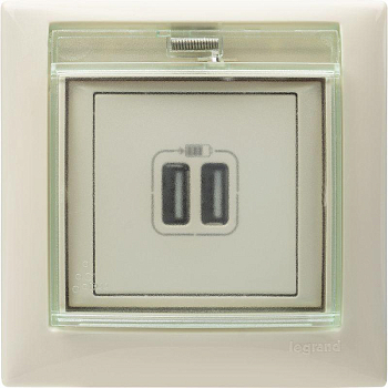 Рамка 1-м Valena IP44 сл. кость Leg 774350