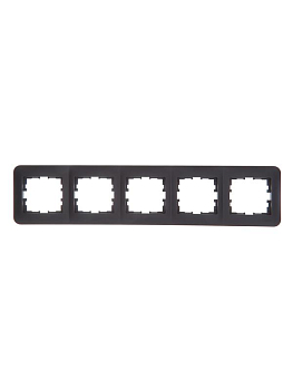Рамка 5-м ASTI горизонт. черн. бархат LEZARD 7081-4200-150