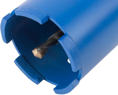 Коронка кольцевая по бетону алмазная безударная в сборе SDS-PLUS 5 зубьев 68мм MOS 33472М