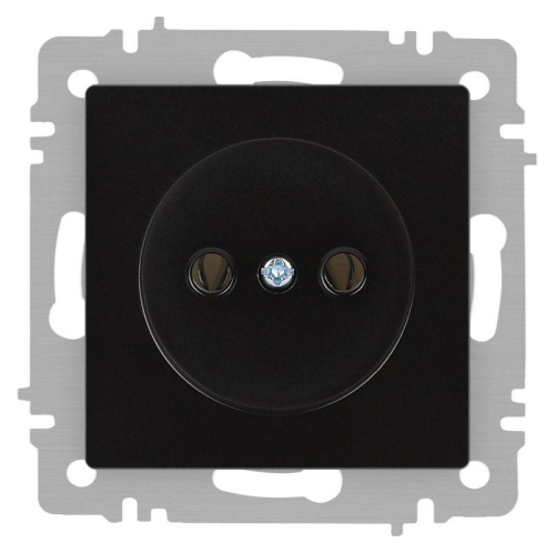 Розетка Accent 6-201-05 2P 16А-250В IP20 СУ антрацит Intro Б0063665