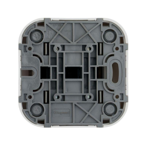 Переключатель проходной 2-кл. ОП Quteo 10А IP20 250В бел. IEK 782206