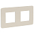 Рамка 2-м UNICA STUDIO шампань/бел. SchE NU280424