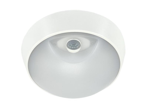 Светильник светодиодный WP 15 C 18W OP 840 D220 WH MDM 220х80мм 18Вт 4000К IP65 ЖКХ круглый пылевлагозащ. с датчиком движения бел. Русский Свет 15071524504