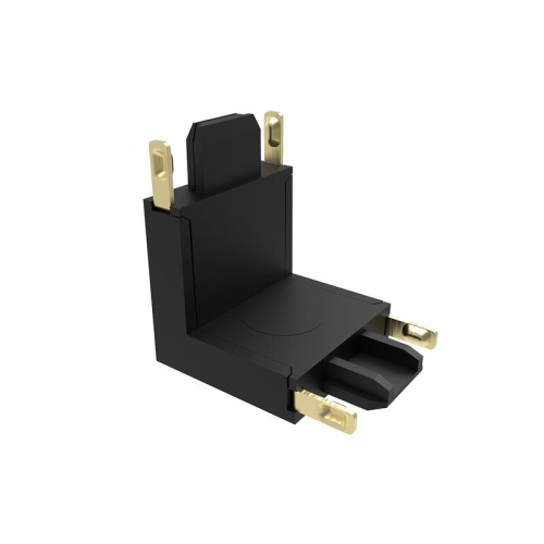 Коннектор Метр (MTR)16 CV-BL V-обр. накладной шинопровод низковольтный Pro черн. JazzWay 5057319