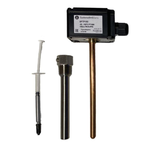 Датчик температуры погружной -50-150град.C Pt1000 150мм с гильзой SE SPTP150