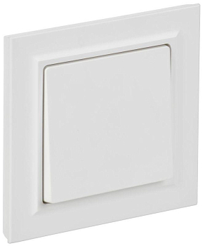 Выключатель 1-кл. СП BRITE ВСР10-1-0-БрАБ 10А в сборе арктич. бел. IEK BR-V10-0-10-K91-F