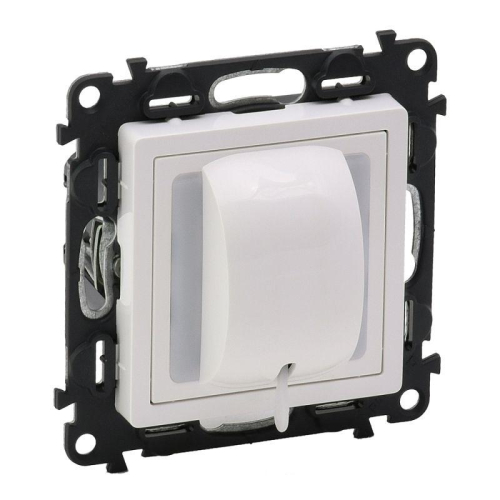 Выключатель кнопочный Valena Life 6А 250В с лицев. панелью со шнуром безвинтов. зажимы механизм бел. Leg 752124