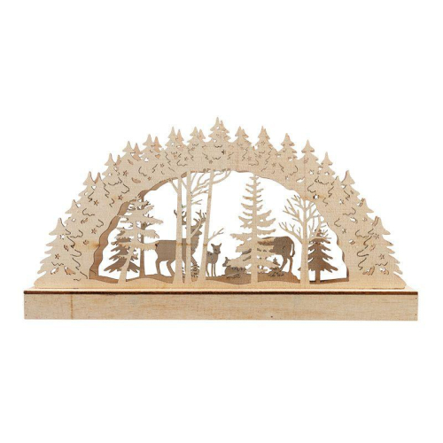 Фигура деревянная "Семейство оленей" 30х5х15.7см 1Вт IP20 с подсветкой Neon-Night 504-026