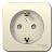 Розетка 1-м ОП Blanca 16А IP20 250В с заземл. защ. шторки с изолир. пластиной (компакт) молоч. SE BLNRA111112