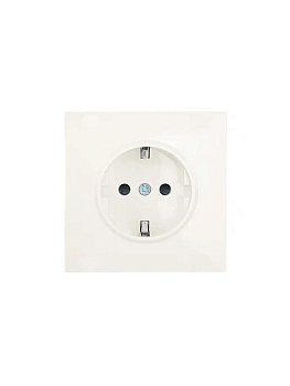 Розетка 1-мест. с защитн.шторк. СП ZIMA IP20 16А ПБТ безвинт. зажим слон. кость LEZARD 704-9088-124BQC