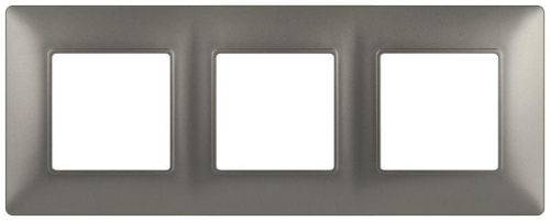 Рамка для розеток и выключателей ЭРА Elegance 14-5003-16 на 3 поста титан Эра Б0065817