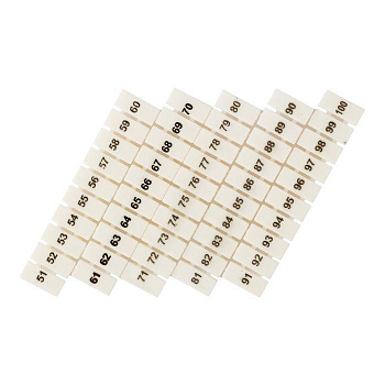 Маркеры для ST 1.5 с нумерацией 50-100 (уп.100шт) PROxima EKF zb-st-1.5-50-100