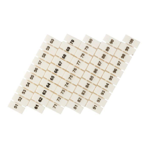 Маркеры для ST 1.5 с нумерацией 50-100 (уп.100шт) PROxima EKF zb-st-1.5-50-100