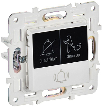 Кнопка звонка SKANDY 10А SK-V17W для отелей с индикацией арктич. бел. IEK SK-V14-2-10-K01