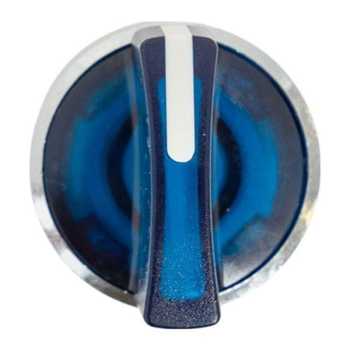 Механизм переключателя исполнительный ХB4 син. на 3 положения возвратный без фиксации с подсветкой с короткой ручкой IP65 EKF XB4BD3L-B-65