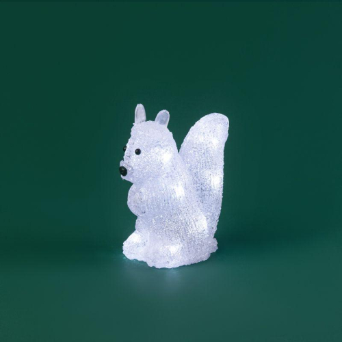 Фигура светодиодная акриловая "Белка" 17.5х12х18см 12LED 0.5Вт 4.5В IP20 элементы питания 3хAAA (не в компл.) Neon-Night 513-341