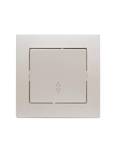 Переключатель проходной 1-кл. СП Vesna механизм жемчуж./бел. перламутр. LEZARD 742-3088-105