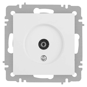 Розетка Accent 6-301-01М TV одиночная IP20 СУ бел. матов. Intro Б0063603