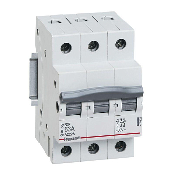 Выключатель-разъединитель 3п 63А RX3 ИЭК Leg 419328