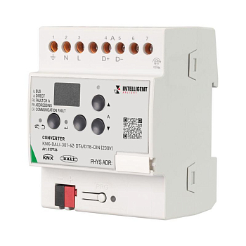 Конвертер KNX-DALI-301-62-DT6/DT8-DIN (230В) (IP20 пластик) INTELLIGENT ARLIGHT 037726