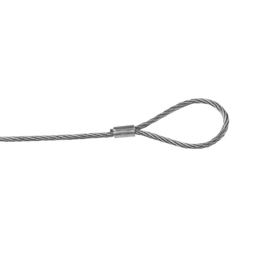 Трос стальной 2мм L10000 с петлей EKF trp-10