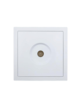 Розетка ТВ проходная СП ZIMA IP20 бел. LEZARD 704-0288-129