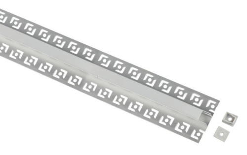 Комплект с анодированным профилем под плитку и гипсокартон толщиной до 9 мм 5313(02) 53х13мм 2.5м Эра Б0062802