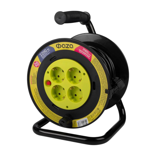 Удлинитель на катушке 4х20м с с заземл. CRG-04-2000 ФАZА 5063785