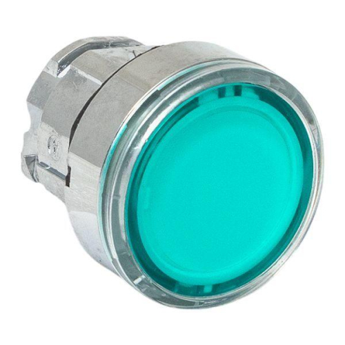 Механизм кнопки исполнительный XB4 зел. плоский возвратный без фиксации с подсветкой IP65 EKF XB4BW-G-65