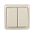 Выключатель 2-кл. 1п ОП Viola 10А IP20 крем. LEZARD 751-0300-101