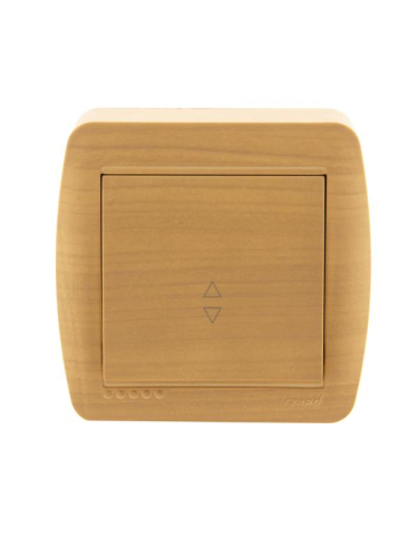 Переключатель проходной 1-кл. ОП Demet 10А IP20 ясень LEZARD 711-4700-105