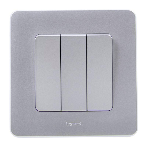 Выключатель 3-кл. Inspiria 10АХ 250В винтов. зажимы алюм. Leg 673542