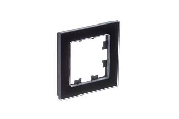 Рамка 1-м AtlasDesign Nature натур. стекло черн. SE ATN361001