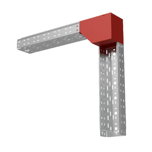 Угол для лотка вертикальный внешний L 80х150мм с разворотом трассы на 90град. "ПЛЮС" HD85 КМ PL18498