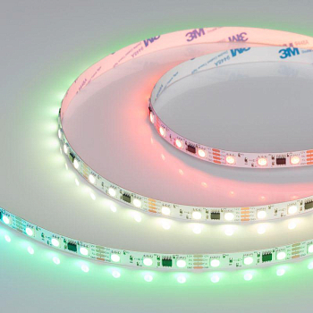 Лента светодиодная SPI-B60-10mm 12V RGB-PX3-BPT 12Вт/м IP20 5060 бегущий огонь (уп.5м) Arlight 039179