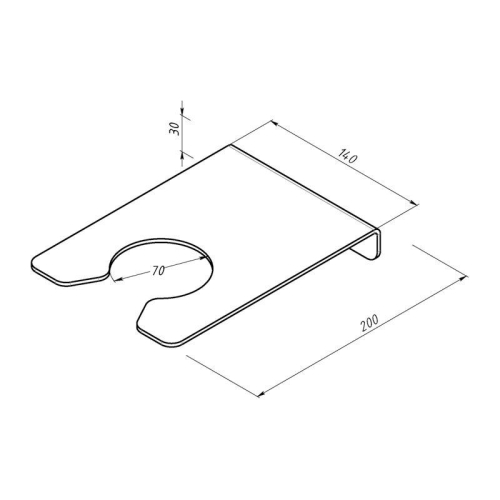 Держатель для хранения садового триммера черн. Rexant 38-0718