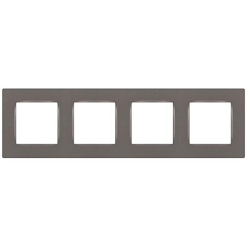 Рамка 4-м 12-5204-16 Классик титан Эра Б0067774