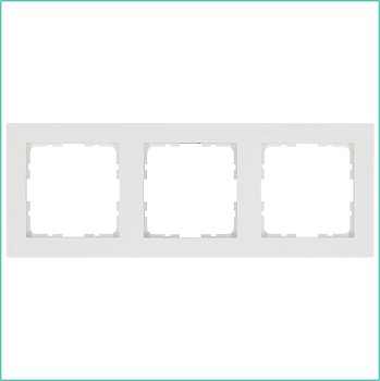 Рамка 3-м G-Classic бел. глянцевый Jasmart G1003W