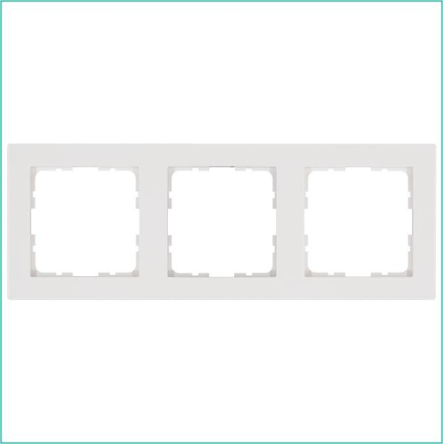 Рамка 3-м G-Classic бел. глянцевый Jasmart G1003W