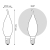 Лампа светодиодная филаментная Basic Filament 4.5Вт Свеча на ветру 2700К Е14 380лм milky GAUSS 1045115