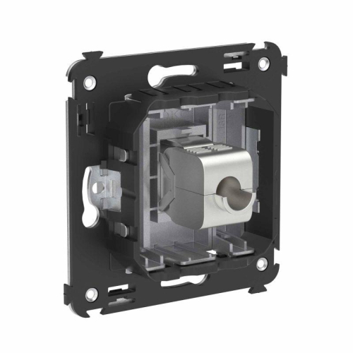 Розетка компьютерная 1-м СП Avanti "Закаленная сталь" RJ45 кат.6 без шторок экранир. механизм DKC 4404793