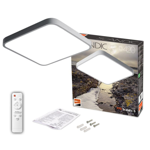 Светильник светодиодный декоративный PPB Scandic-S DIM 72Вт 3000-6500К IP20 настенно-потолочный бытовой диммир. GR JazzWay 5037250