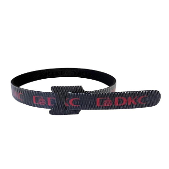 Хомут многоразовый мягкий на тканевой основе 12.5х400мм с логотипом черн. (уп.10шт) DKC CTT12-400-BL-L
