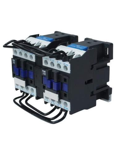 Пускатель магнитный ПМЛ-1501 10А 220В/50Гц 2НЗ IP00 реверсивный без реле Электротехник ET515394