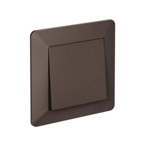 Рамка 1-м AtlasDesign Air мокко/дым. черн. SE ATN220601