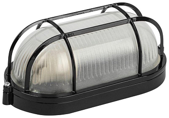 Светильник НБП 04-60-002 1х60Вт E27 IP54 акватермо алюм./стекло с решеткой черн. Эра Б0063898