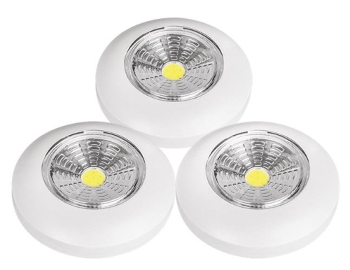 Фонарь-светильник TS4-L1Wx пушлайт 350лм беспроводной 3хAAA (не в компл.) бел. (компл. из 3-х в блист.) JazzWay 5023307