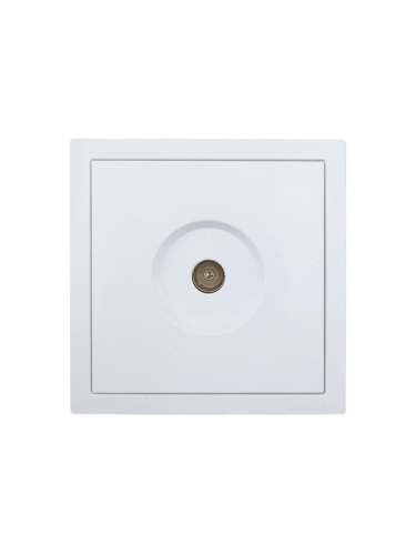 Розетка ТВ проходная СП ZIMA IP20 бел. LEZARD 704-0288-129