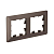 Рамка 2-м AtlasDesign Air мокко/дым. черн. SE ATN220602